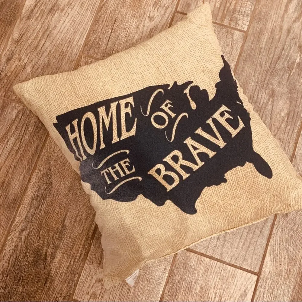 Home of the Brave Decor Throw Pillow 13